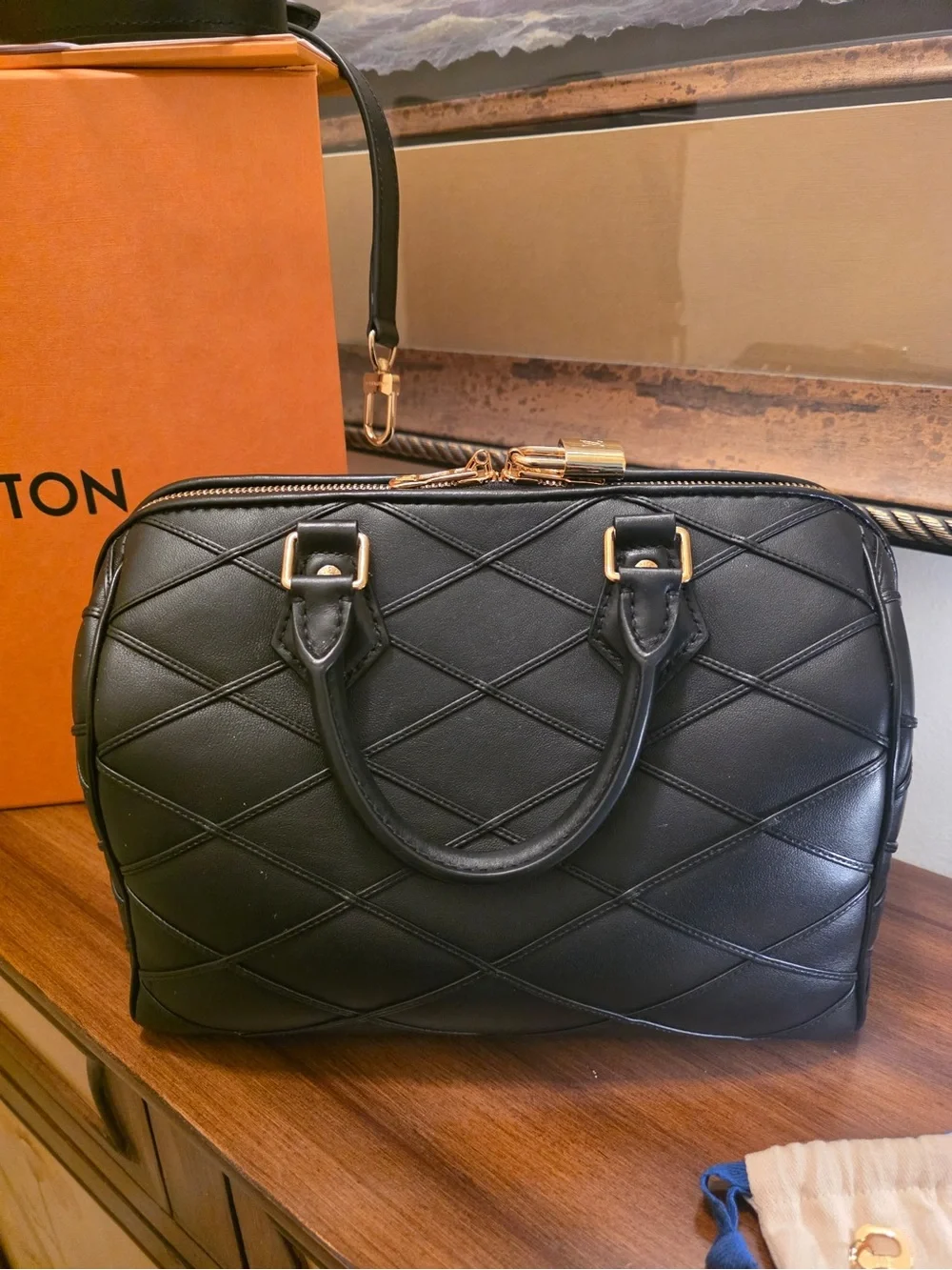 Louis Vuitton Speedy 25 Lambskin